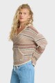 SWEATER BAJA BEACH H-marron