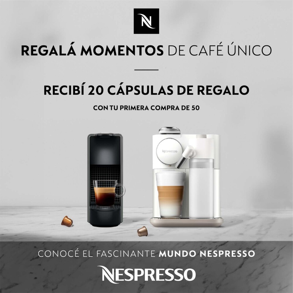 CAFETERA NESPRESSO ACERO NEGRO ESSENZAD30 AEROCCINO ESSZDBAERO