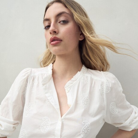 CAMISA ARABESCO Blanco