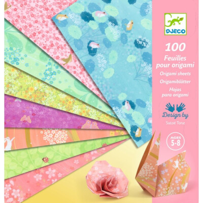 Kit de Origami Haru 100 Papeles Djeco Kit de Origami Haru 100 Papeles Djeco