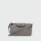 Longchamp- Cartera bandolera de cuero XS, Le pl¡age Xtra Gris