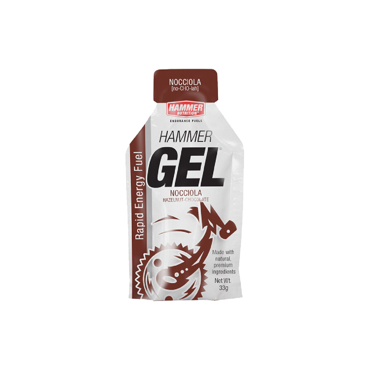 Gel Hammer Energizante en sobre 33g natural vegan - MARRON 