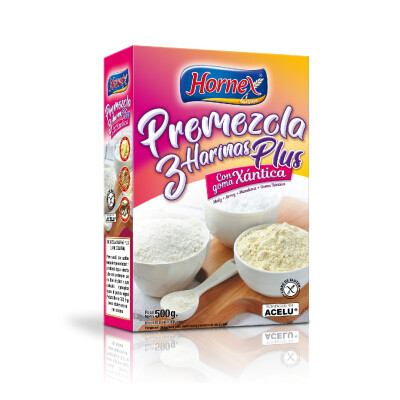 Premezcla De 3 Harinas Plus Hornex 500g 3harinas Plus Hornex 500grs