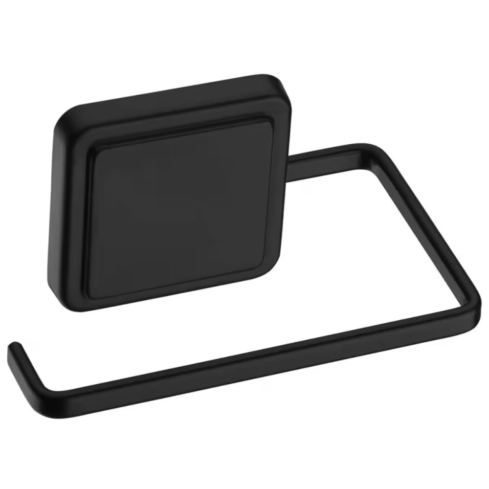 PORTARROLLO ADHESIVO NEGRO MATE Portarrollo Adhesivo Negro Mate