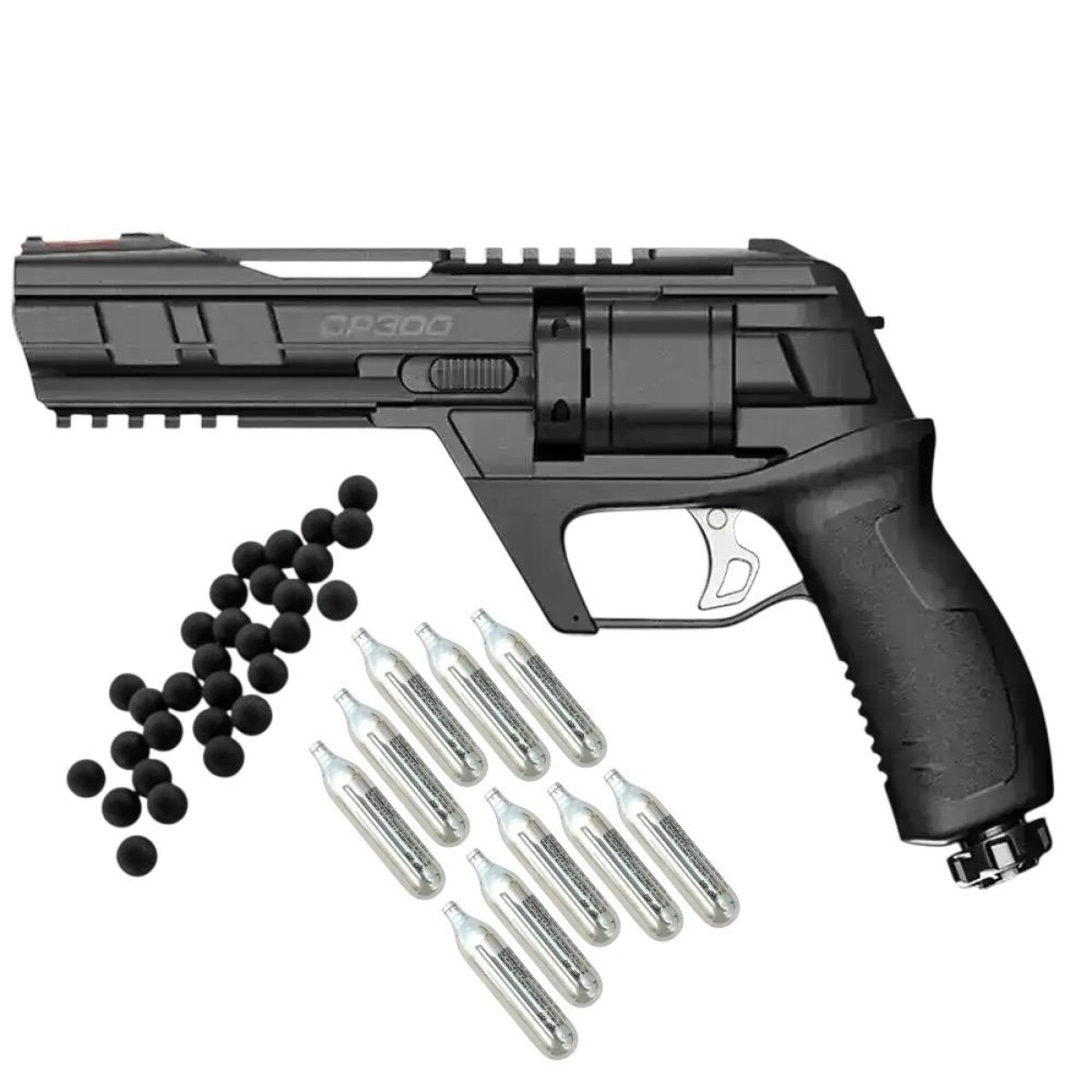 Combo Revolver Traumático Snowpeak + 50 Municiones Y 10 Garrafas 