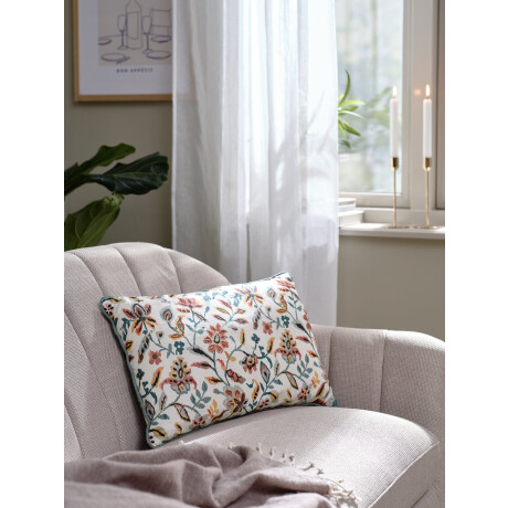 Almohadon Kamille 35X50 Blanco/Petroleo