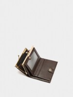 Cartera De Piel Estampado Animal camel