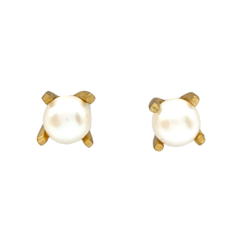 Caravanas Perlas- Oro bajo - Perla española- CA8226 conperla