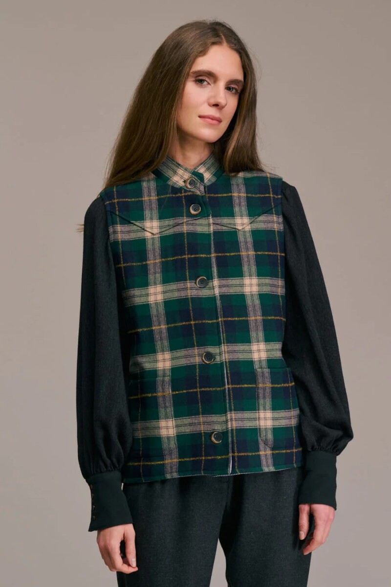 CHAQUETA VARSITO Verde