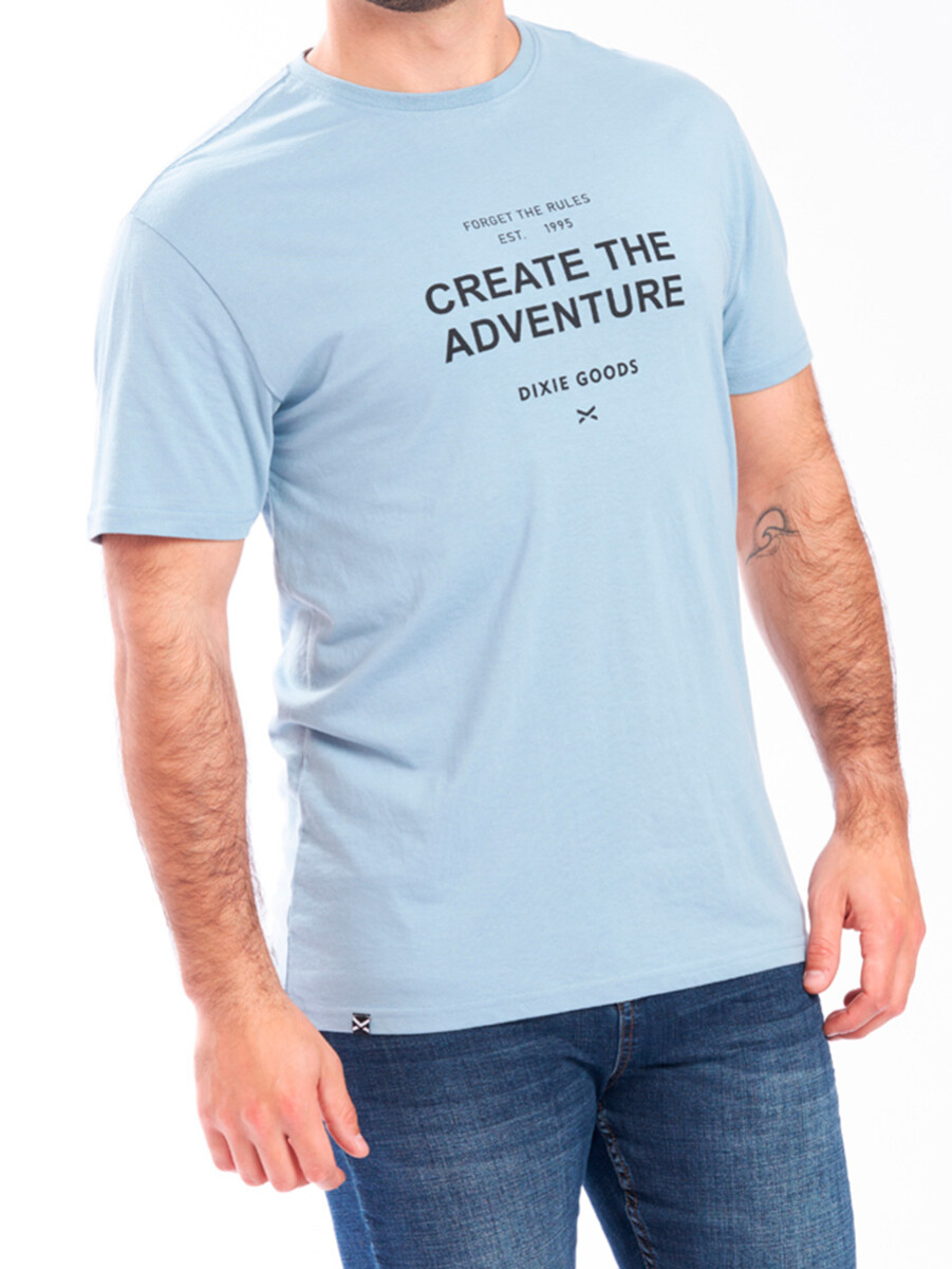 T-SHIRT ERIE DIXIE - Azul Piedra 