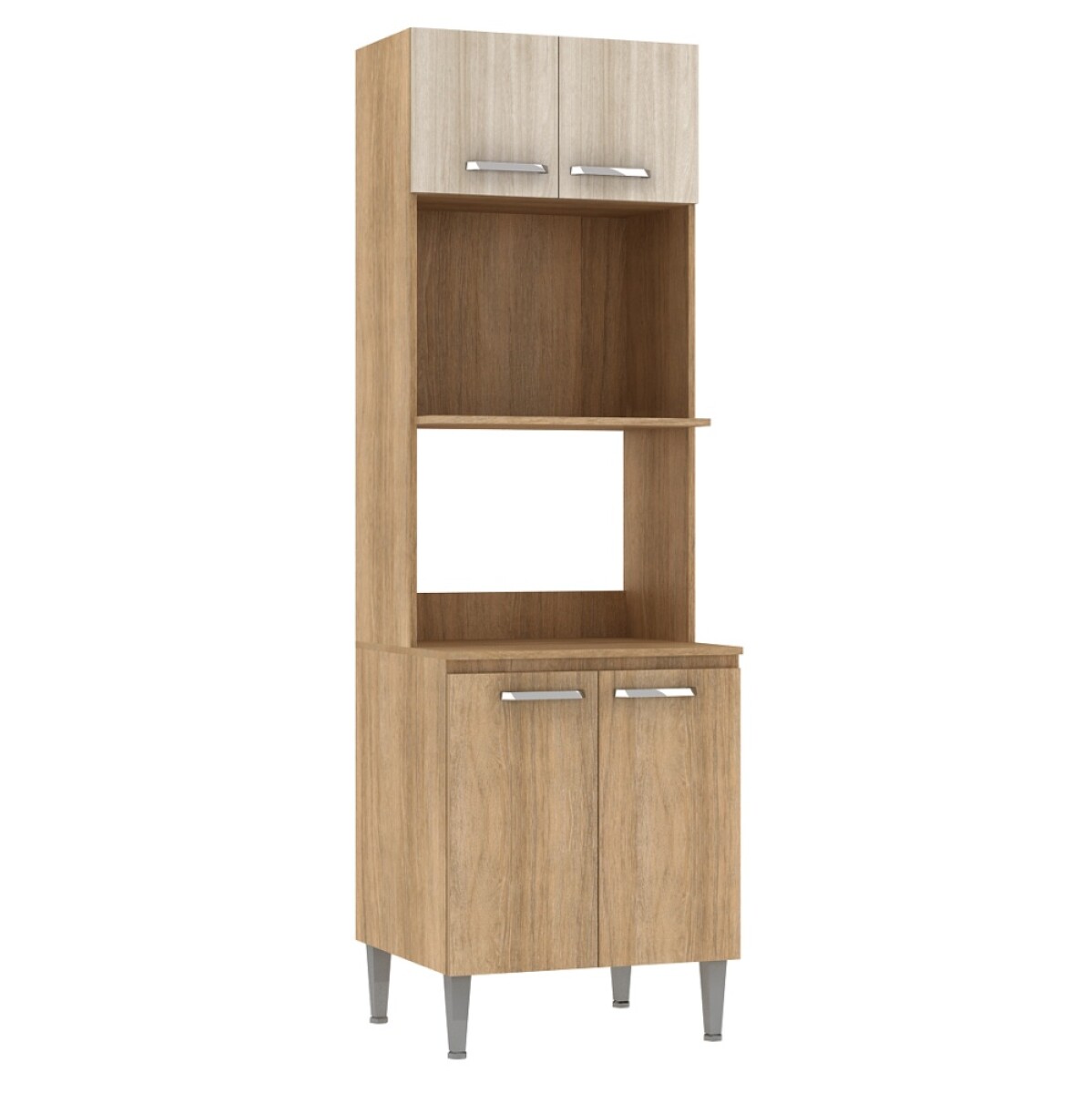 Mueble Multiusos Alacena Cocina 2 Estantes Microondas 4 puertas Múltiples Ambientes Línea Montreal - Carvale OUTLET 