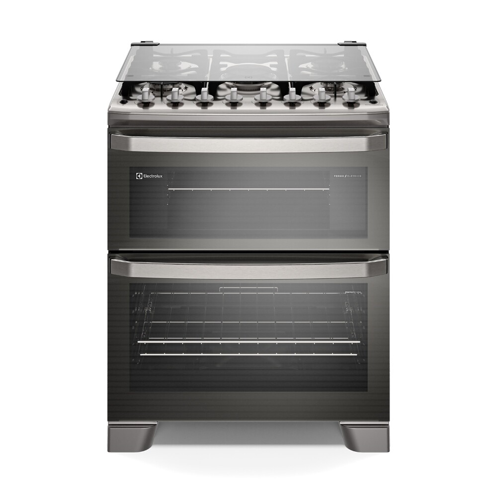 Cocina 5 Hornallas Doble Horno Inox Acero inoxidable