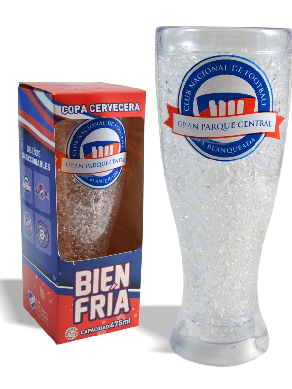 Jarra Cervecera Mr. Frío Licencias Azul Marino, Rojo, Blanco