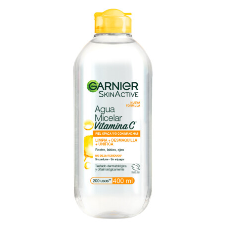 Agua Micelar Garnier Express Aclara Vitamina C 400ml Agua Micelar Garnier Express Aclara Vitamina C 400ml