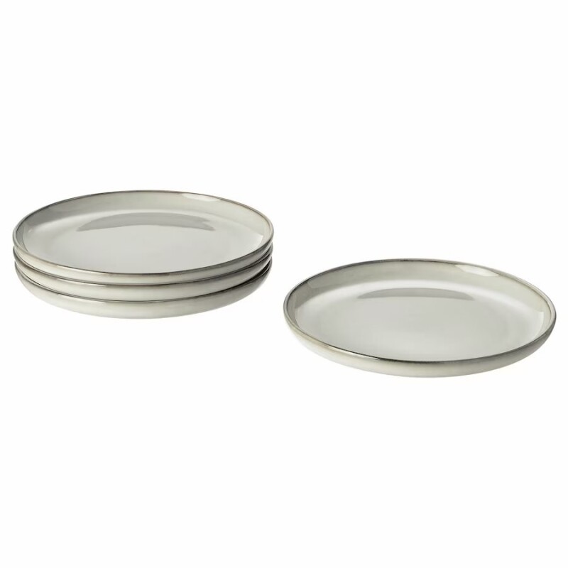 Plato De Mesa Cerámica D25Cm Organic Gris PLATO DE MESA CERAMICA D25CM ORGANIC GRIS