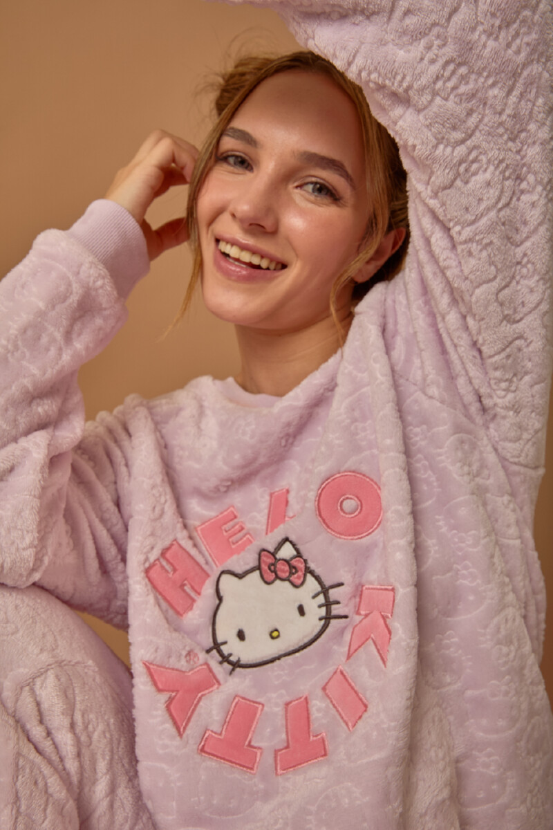 Pijama hk fleece 3d Rosado