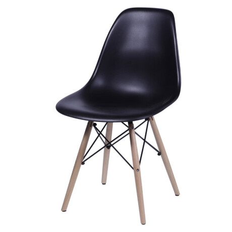 Kit x4 Silla Eames DKR Base En Madera Negra