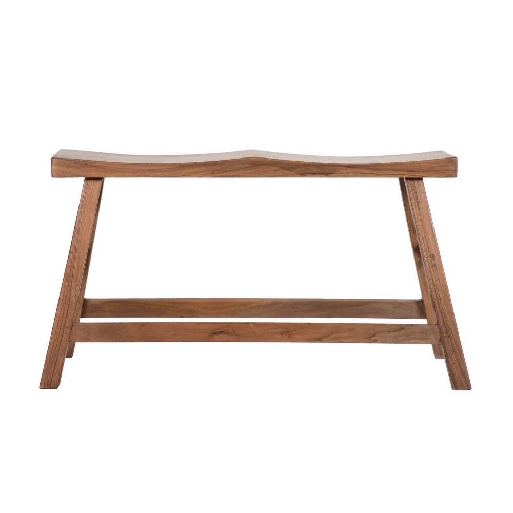 BANCO RECIBIDOR MADERA MARRON DENVER VINTAGE