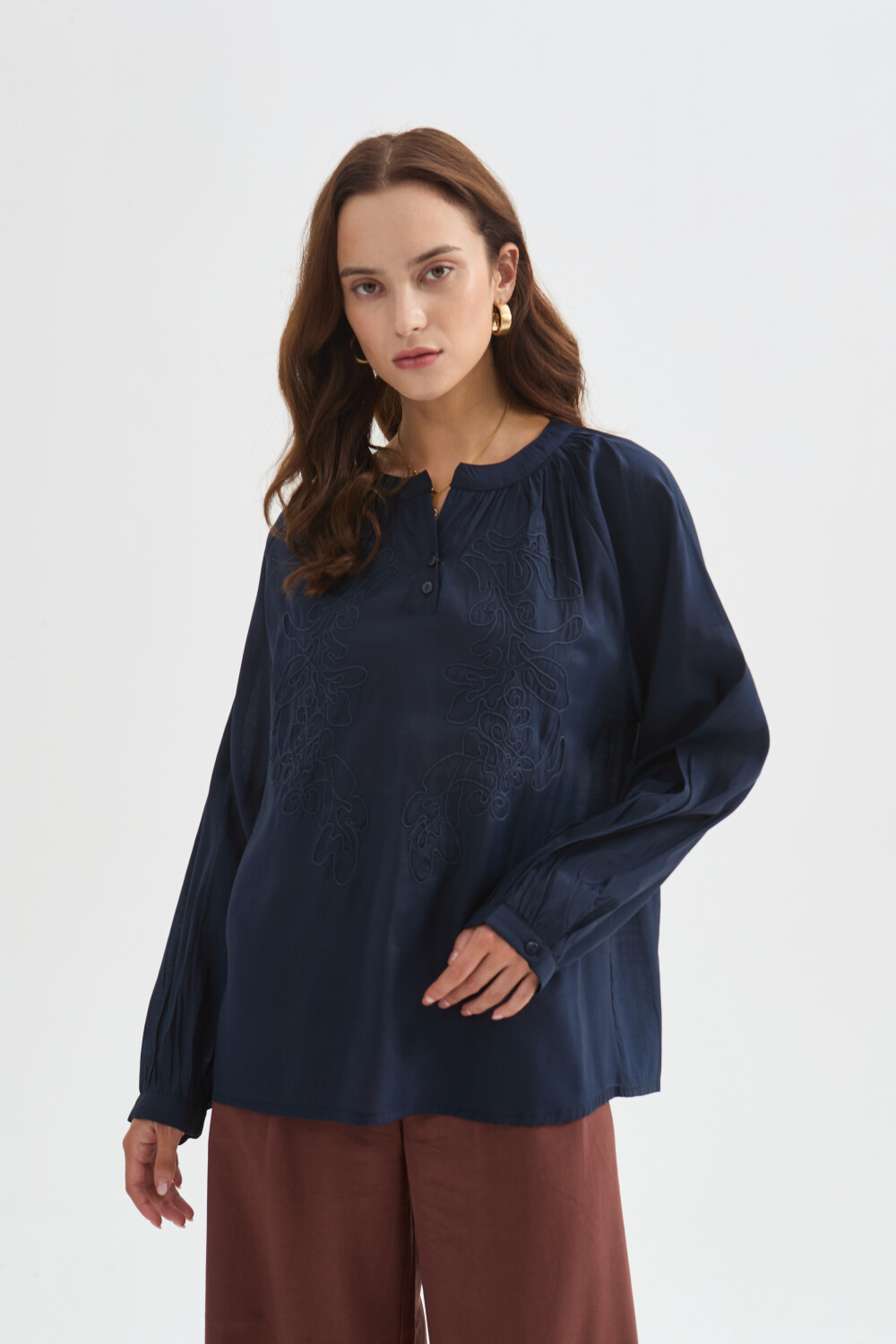Blusa Xelmar Azul Marino