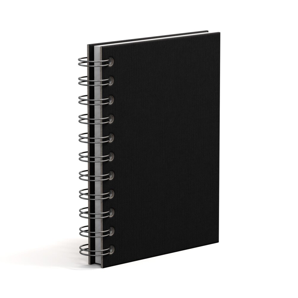 LIBRETA A6 TAPA DURA PAPEL NEGRO