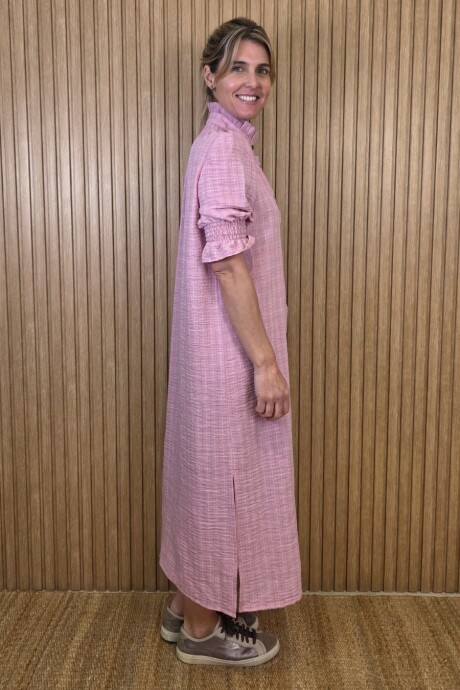 Vestido Maldivas Cuadros Rosa