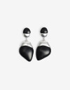 Aros Colgantes Largos Resina Aros Colgantes Largos Black Resin - Negro
