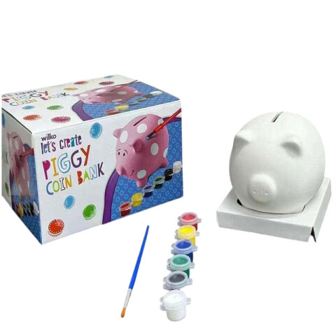 Kit Cerdito alcancía para pintar con accesorios DIY Kit Cerdito Alcancía Para Pintar Con Accesorios Diy