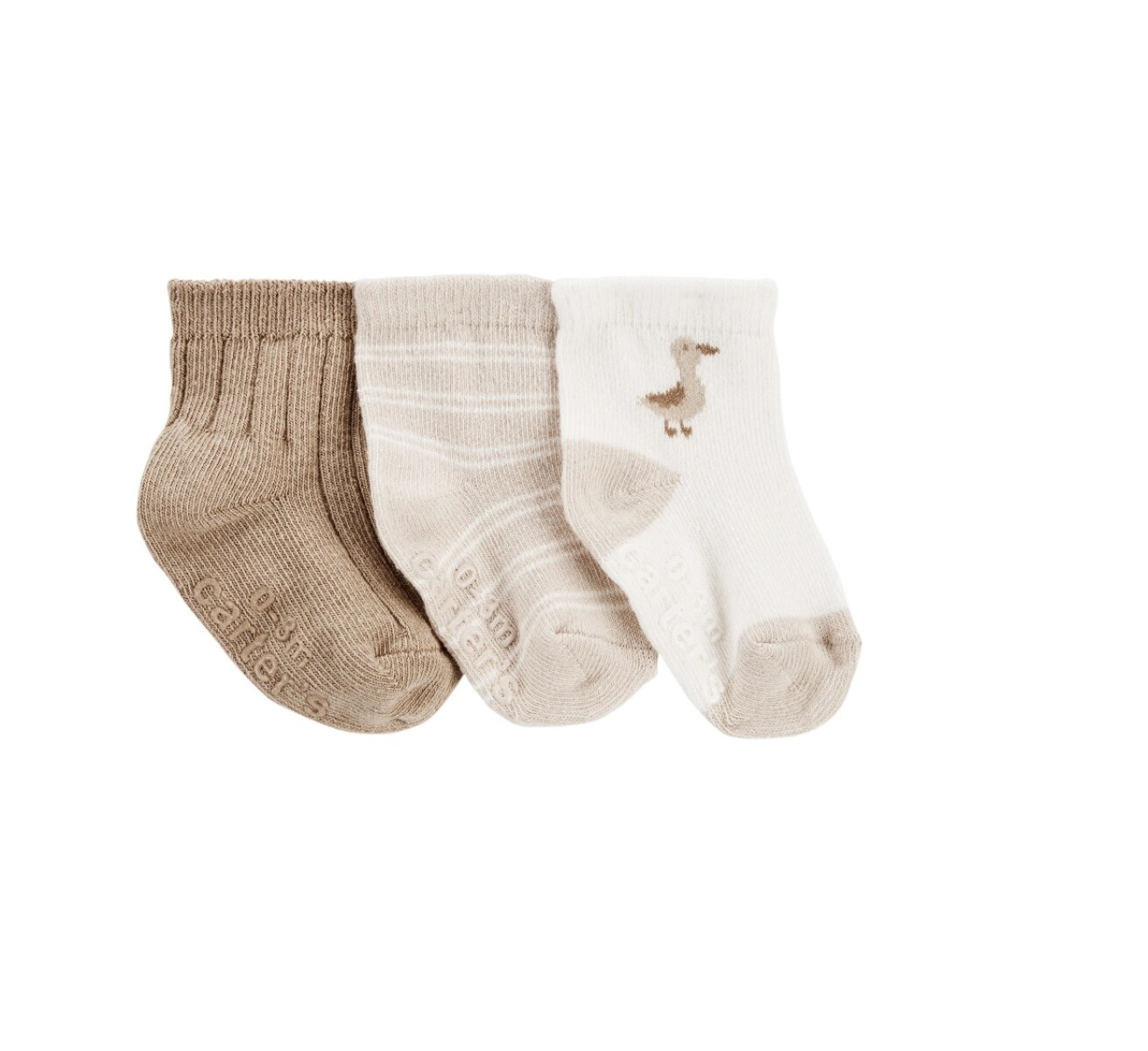 Set Medias Carters x3 Pato Beige 