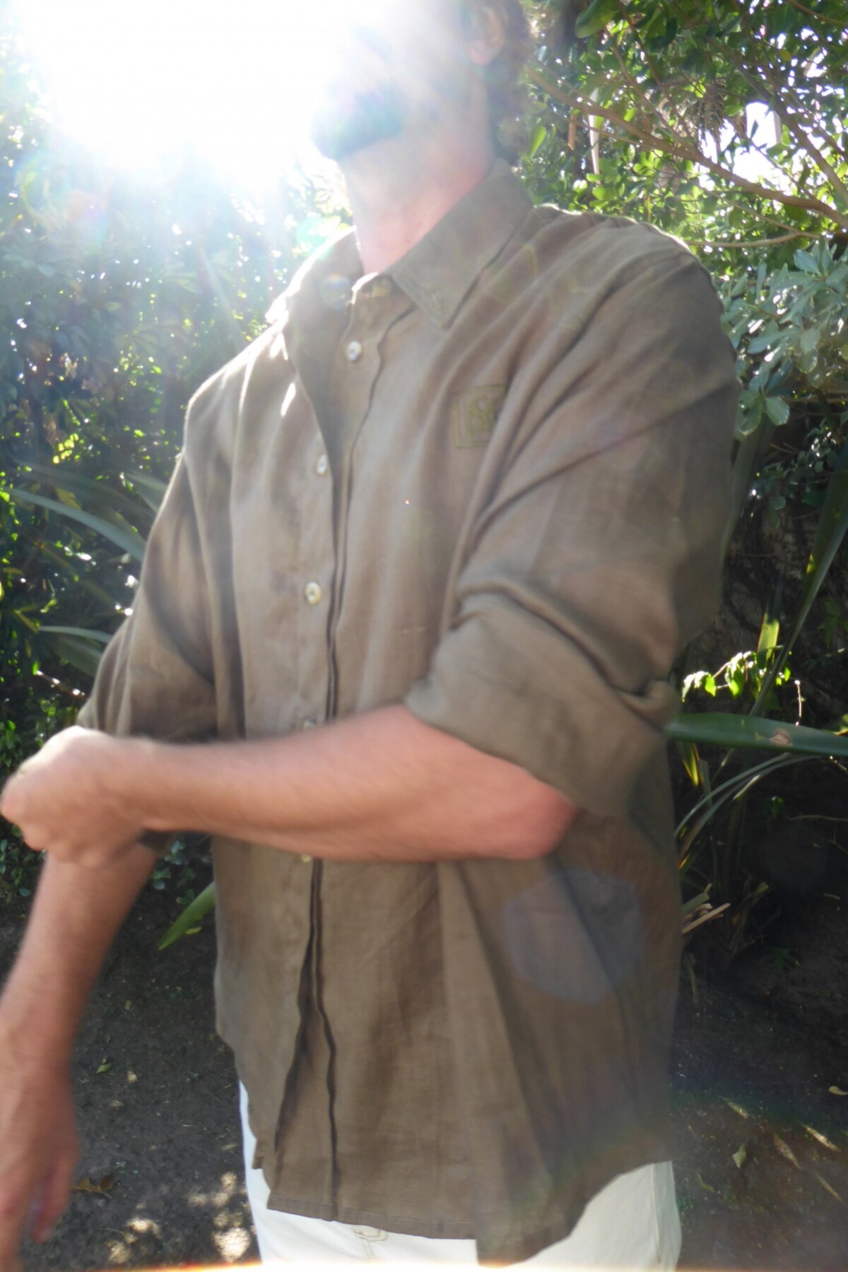 Linen Shirt for Men Verde