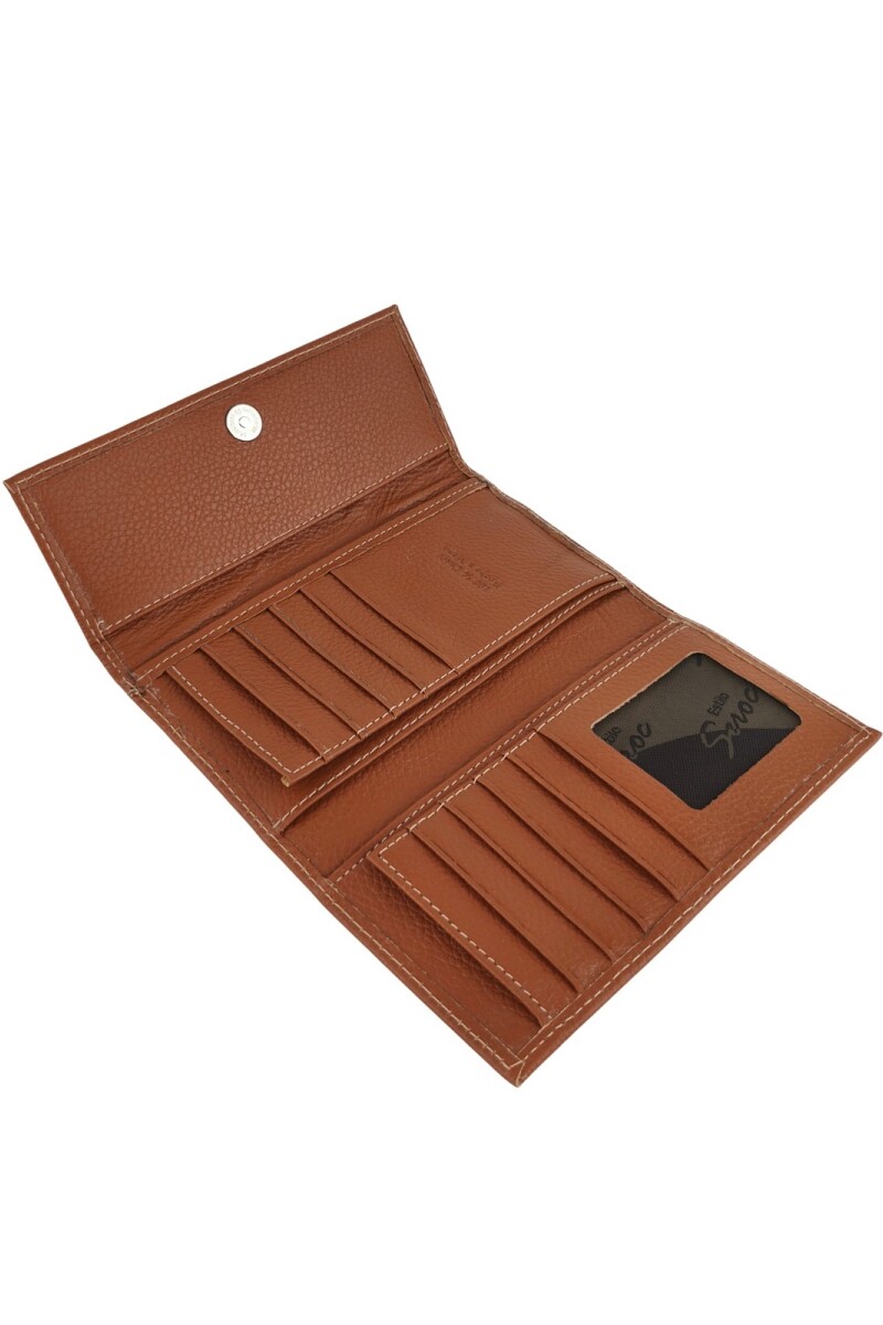 Billetera de mujer larga Marrón claro