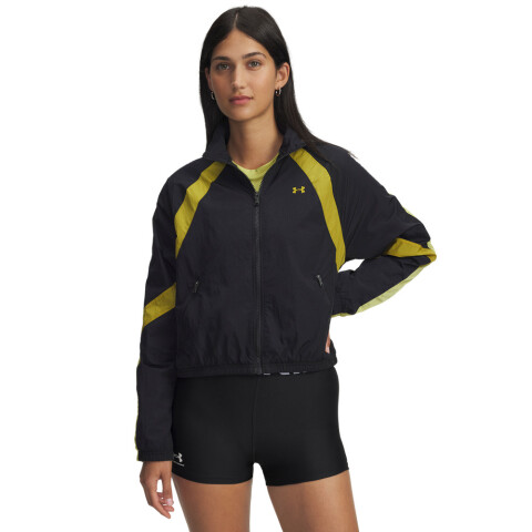 UA Icon Crinkle Jacket-WHT BLK-001