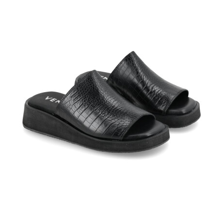 SANDALIAS VENET - CUERO REGGINA NEGRO