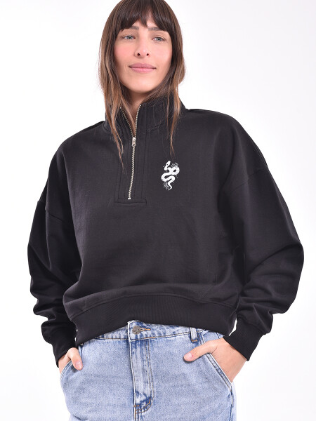 BUZO CON CUELLO YESENIA NEGRO