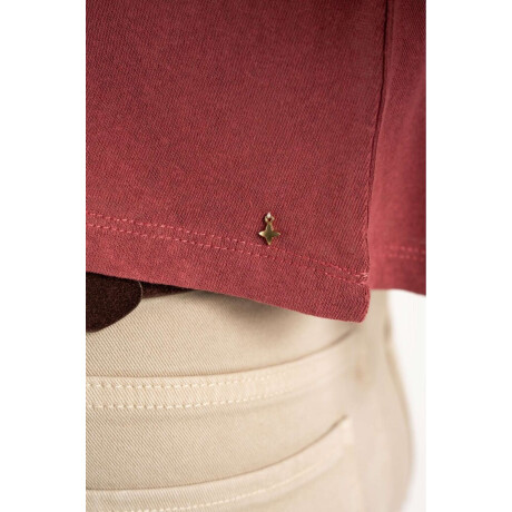 Remera Algod0n Burgundy