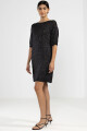LARA KNIT DRESS Negro