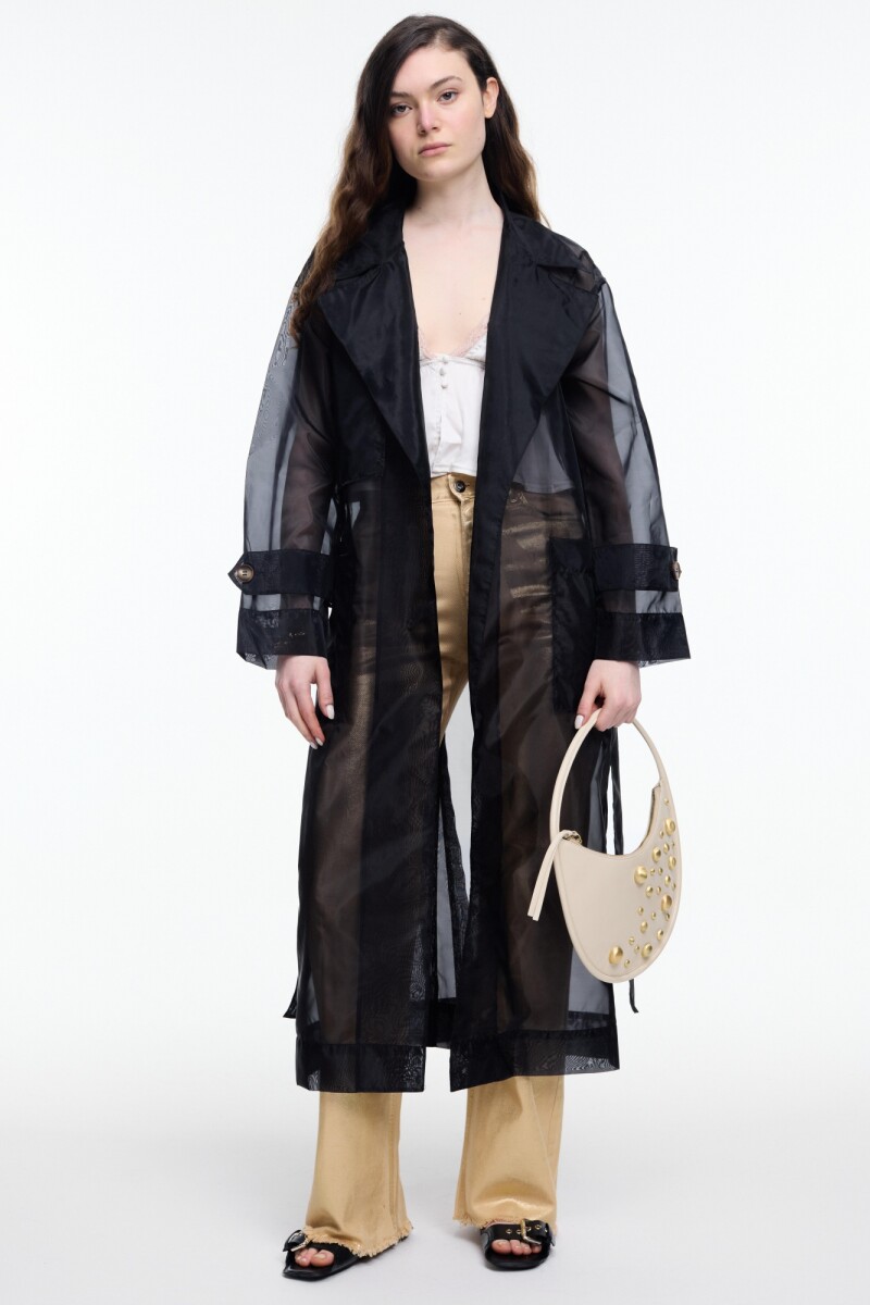 TRENCH MAXI Negro