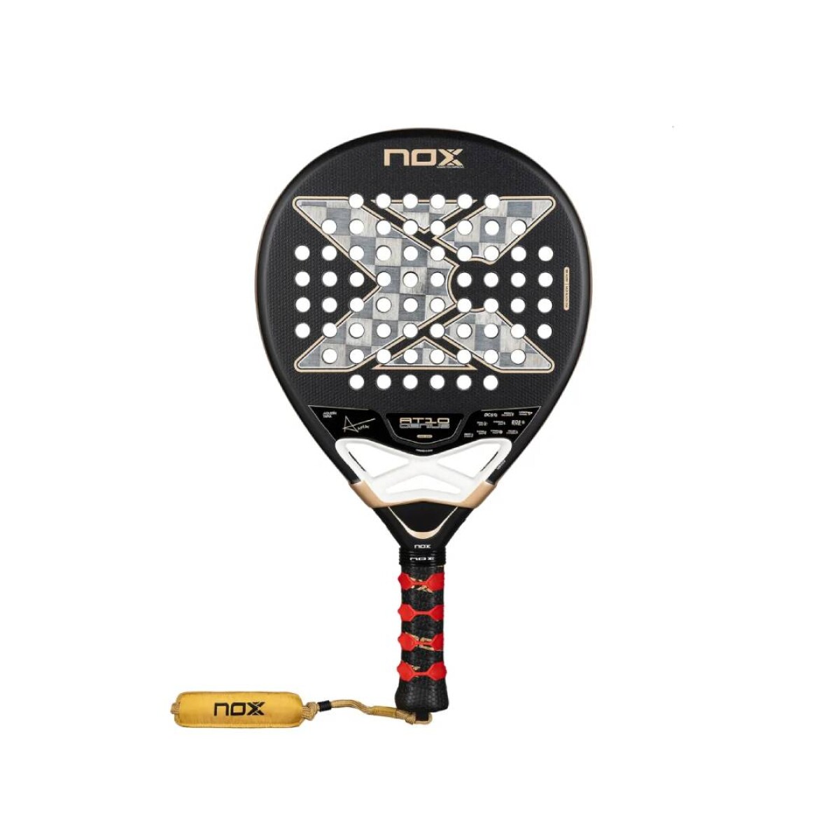 Paleta Nox At10 Genius 18k 26 - Negro y Dorado 