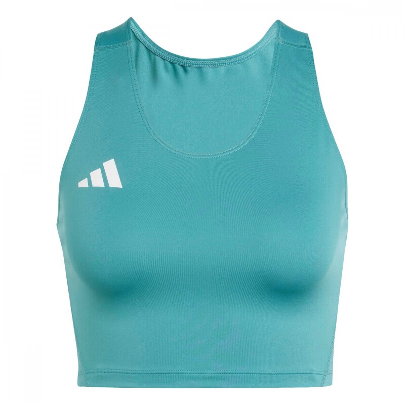 Remera Top Adizero Essentials Running de Mujer Celeste