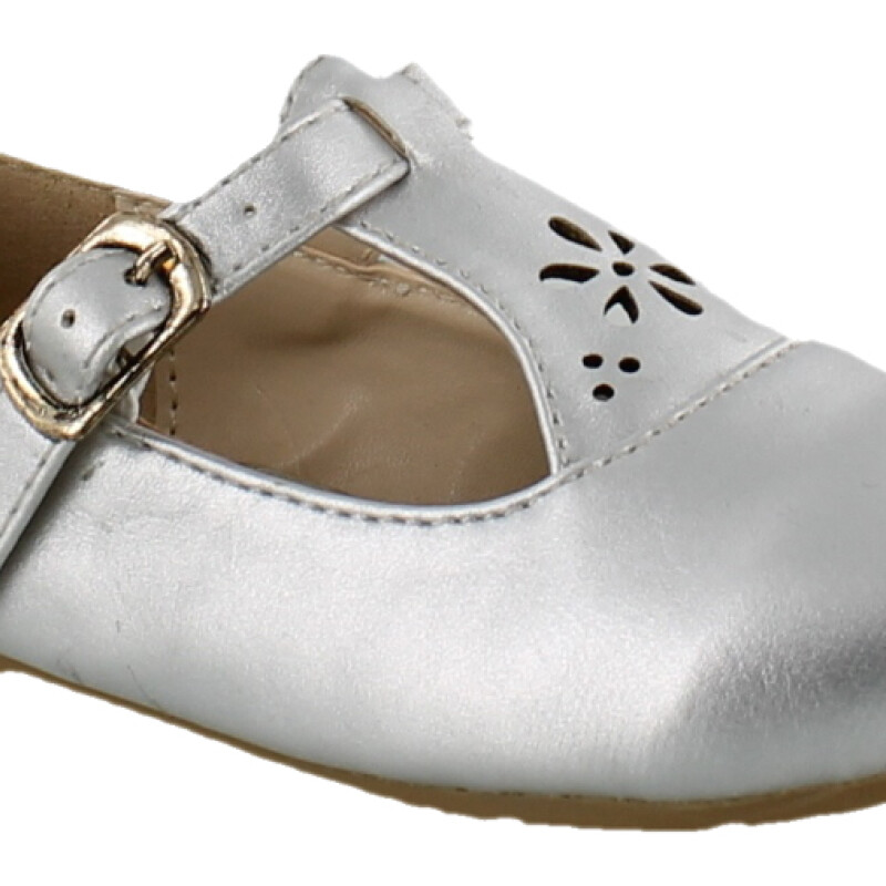 Balerinas Infantiles Croco Kids Ballerina Plateado