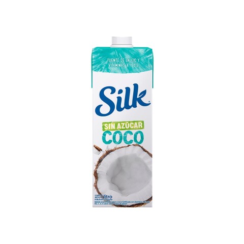 Leche Vegetal de Coco Sin Azúcar 1lt Silk Bebida Silk Coco Sin Azucar
