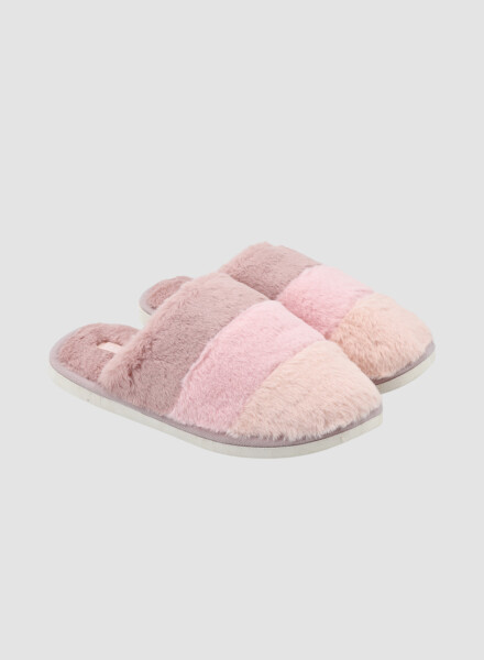 Pantufla stripes Rosado