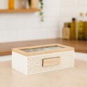 CAJA DE MADERA PARA TE 24 X8,7X7CM Blanco