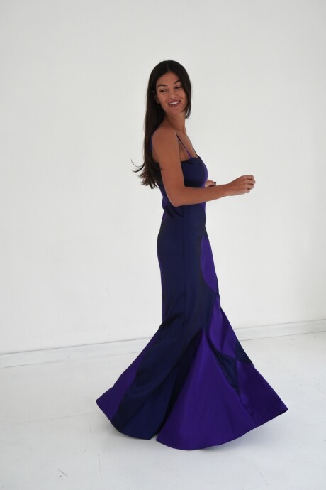 Mermaid Rombo Dress Azul / Violeta