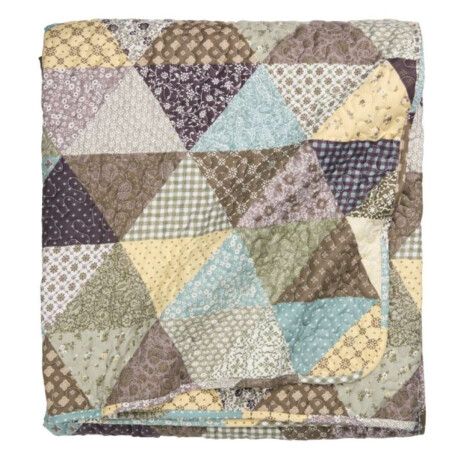Manta throw acolchada DUNHAVRE 140x200 patchwork mix Multicolor