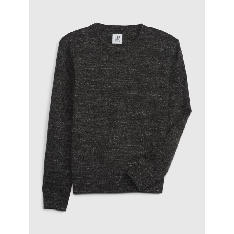 SOLID SWEATER CREW TRUE BLACK V2