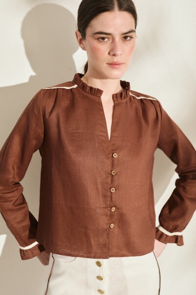 BLUSA ARROYO Chocolate