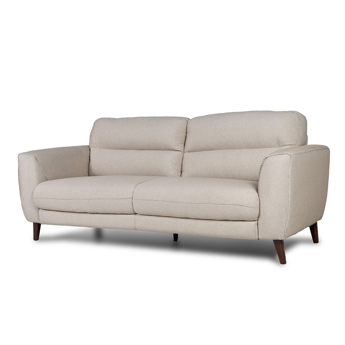 Sofá Valentino - Tela Rústica - 3 cuerpos - AM-4871 (Beige) 