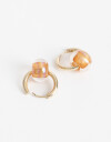 Aros Argollas Special Price Argolla Con Charm Ruedita - Dorado
