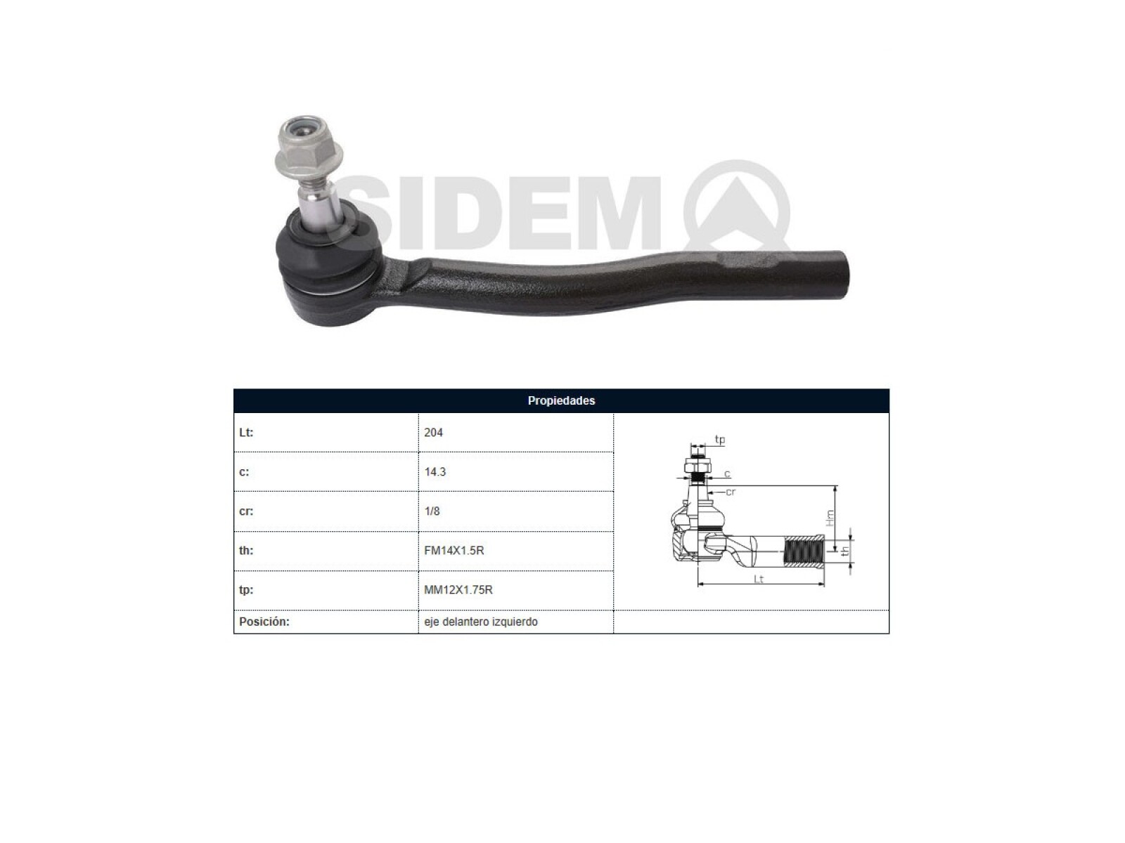 Puntero Ford Ranger 4X4/Ranger 4X2, Mazda Bt50 12-25 Izq 
