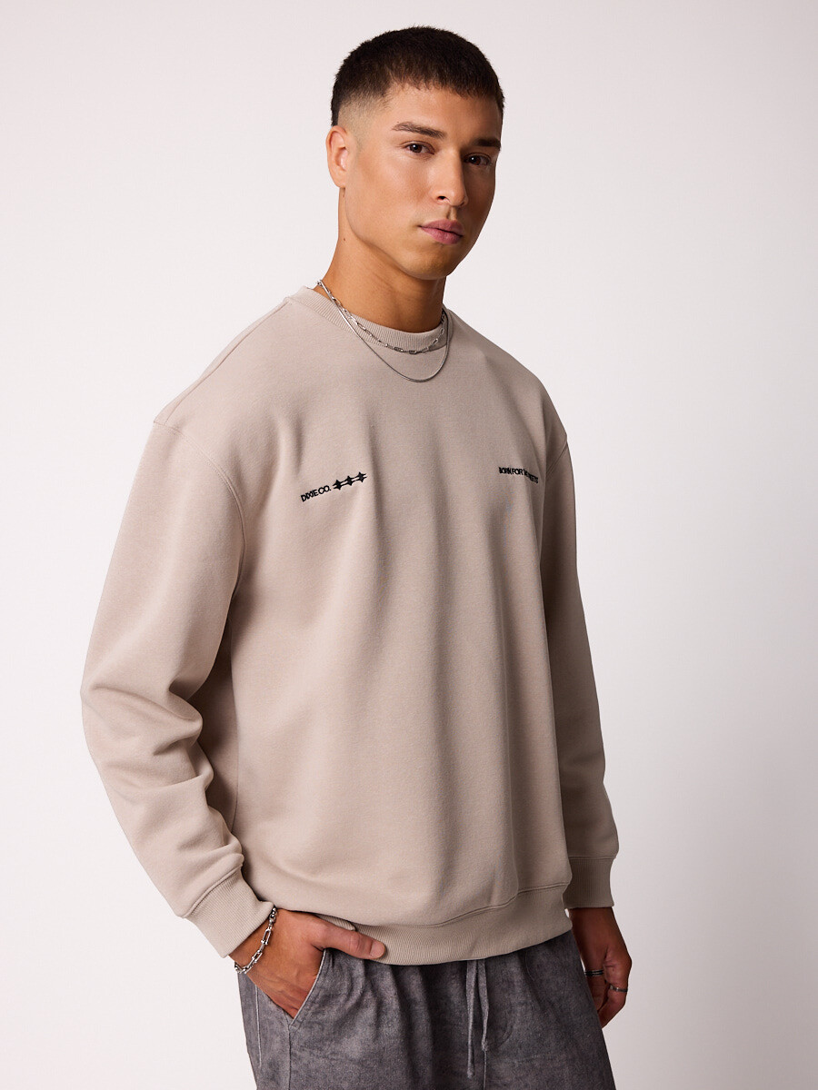 SWEATER BLOKE DIXIE Gris Plata